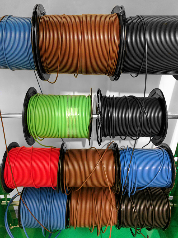 Portland Wiring Harness spools white background